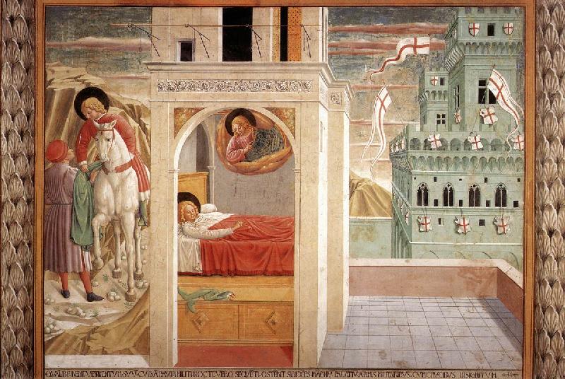 GOZZOLI, Benozzo Scenes from the Life of St Francis (Scene 2, north wall) cd China oil painting art